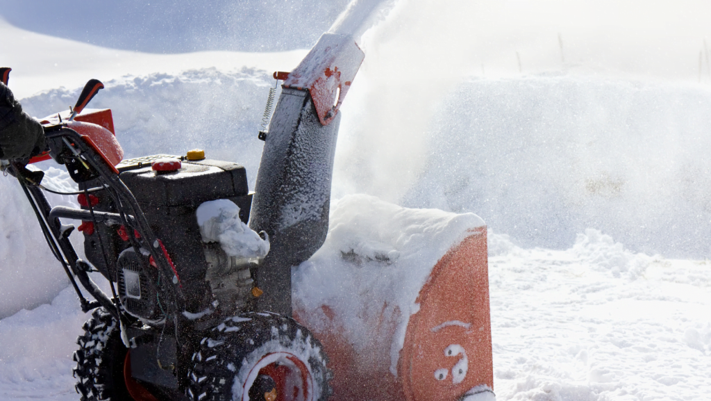snow removal Joe Stanley talks snow in Upstate NY. A snow blower, removing. several feet of snow.