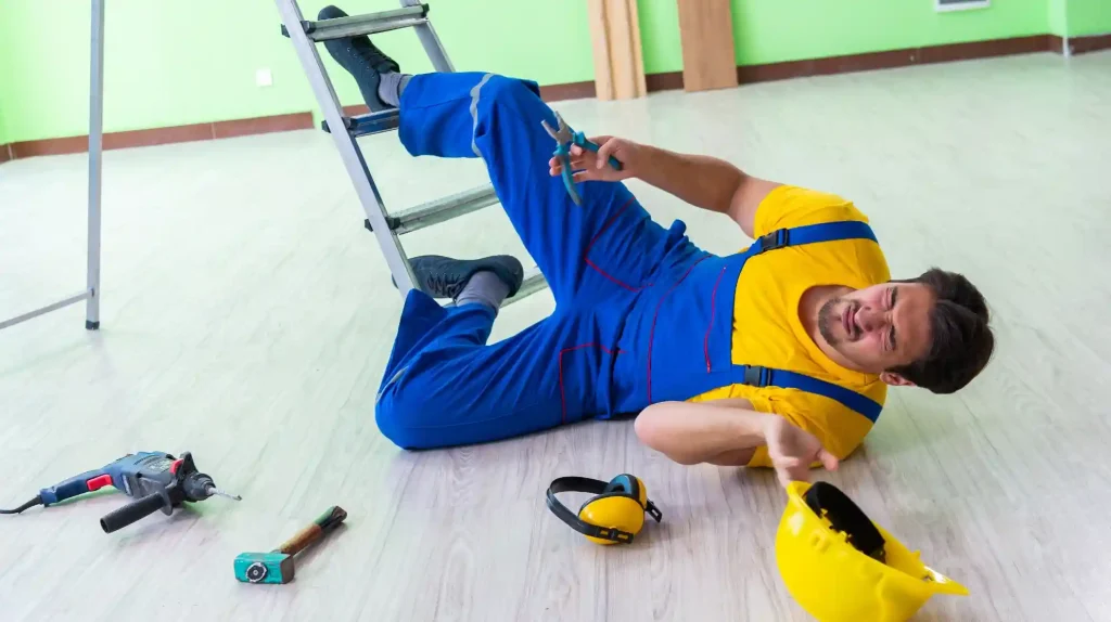 Fell From Ladder on Construction Site