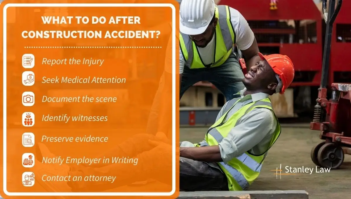 What to do after construction accident - Step By Step