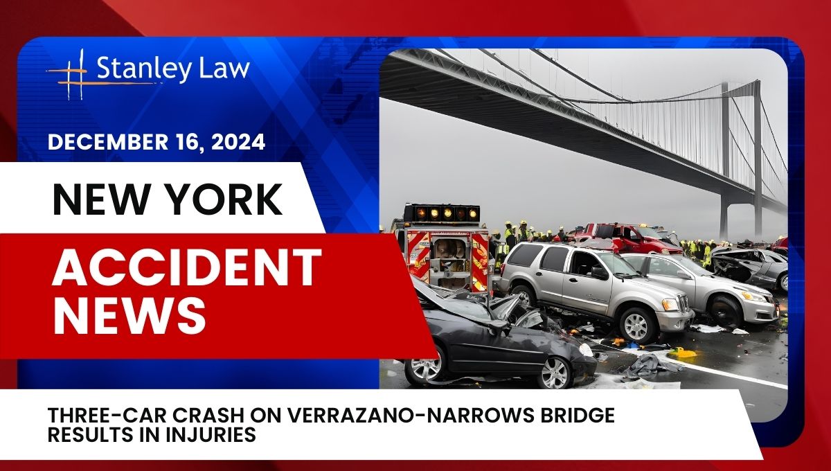 THREE-Car Crash on Verrazano-Narrows Bridge Results in Injuries
