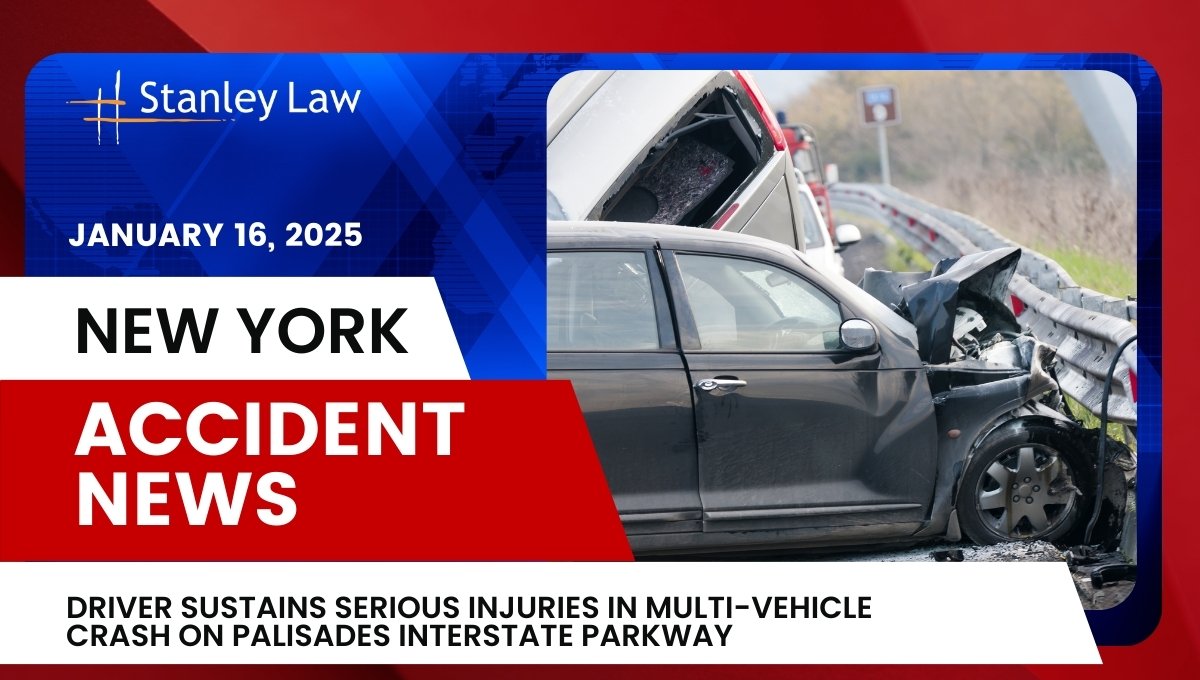 Driver Sustains Serious Injuries in Multi-Vehicle Crash on Palisades Interstate Parkway
