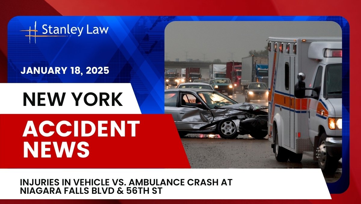 Injuries in Vehicle vs. Ambulance Crash at Niagara Falls Blvd & 56th St