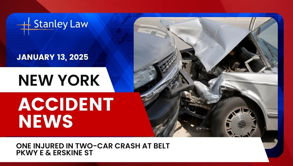 One Injured in Two-Car Crash at Belt Pkwy E & Erskine St
