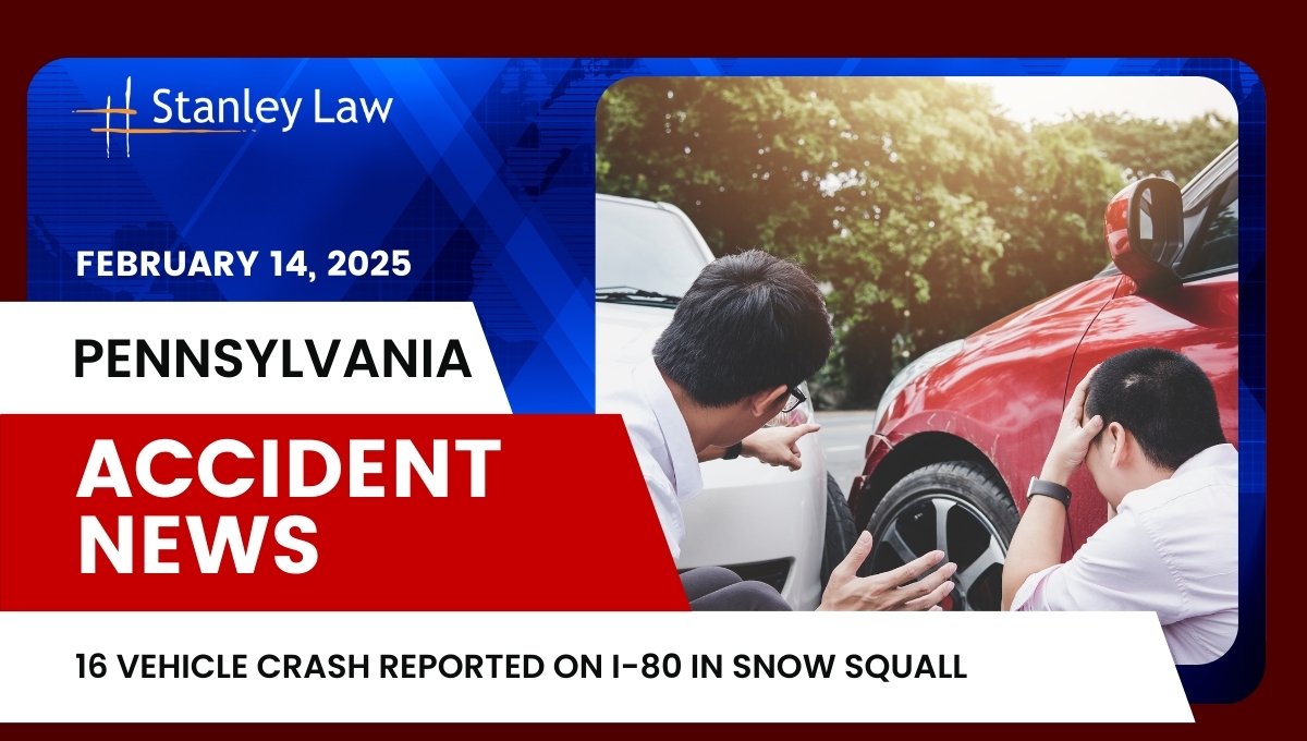 16 Vehicle Crash Reported on I-80 in Snow Squall