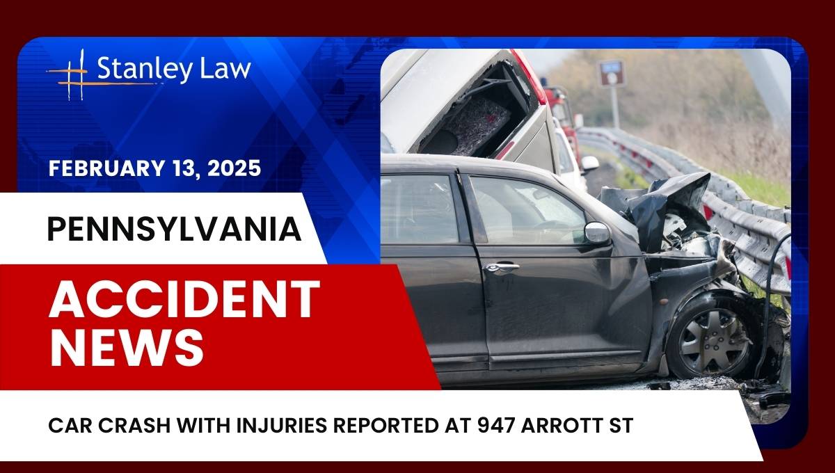 Car Crash with Injuries Reported at 947 Arrott St