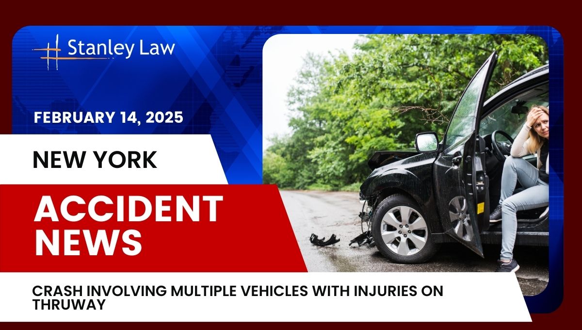 Crash Involving Multiple Vehicles with Injuries on Thruway