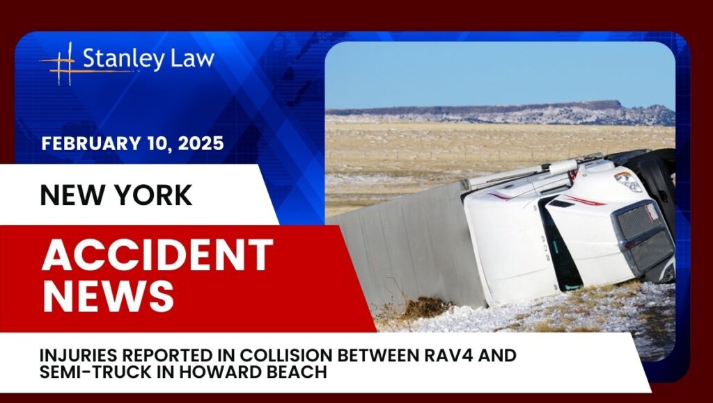 Injuries Reported in Collision Between RAV4 and Semi-Truck in Howard Beach