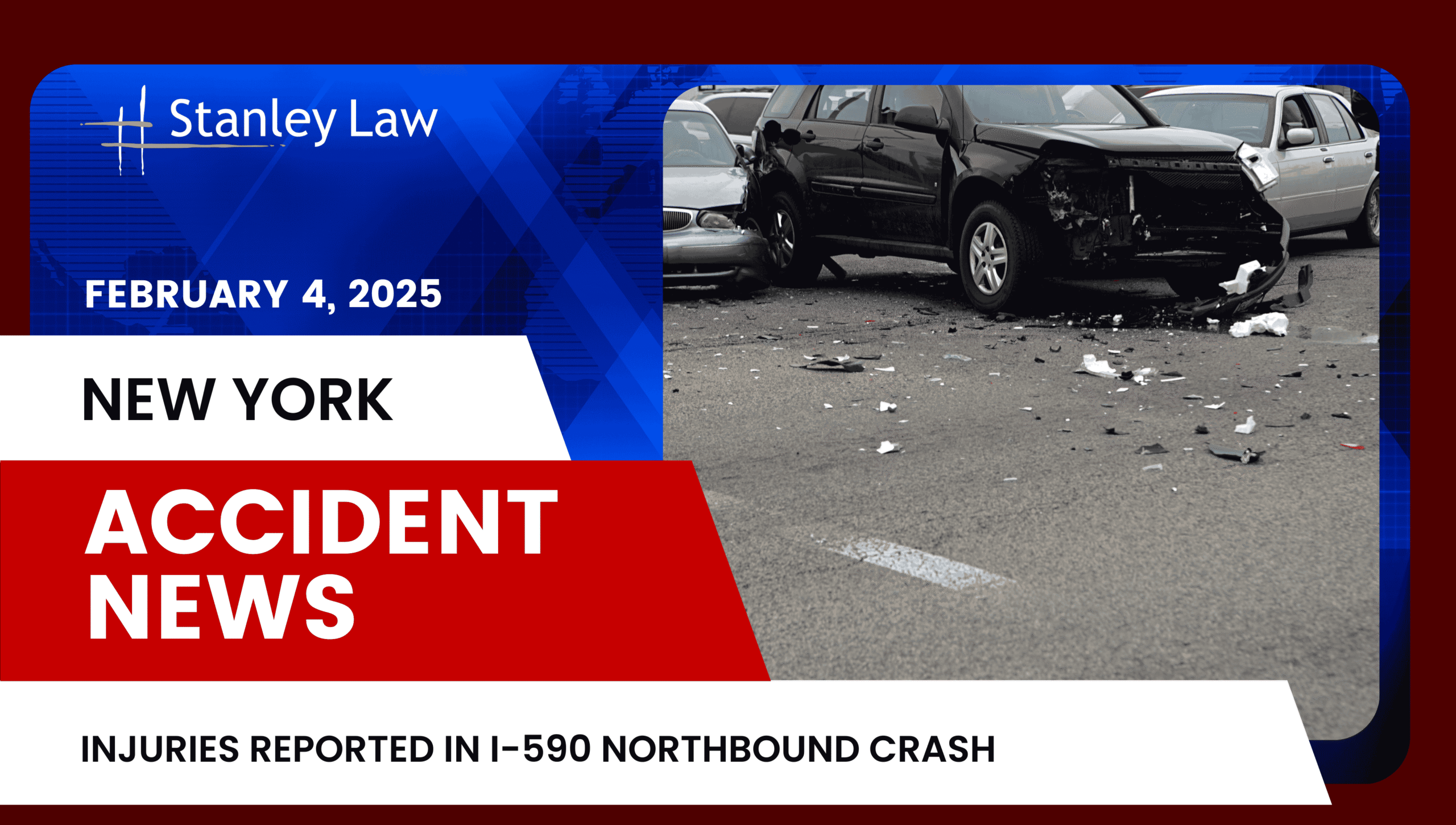 Injuries Reported in I-590 Northbound Crash