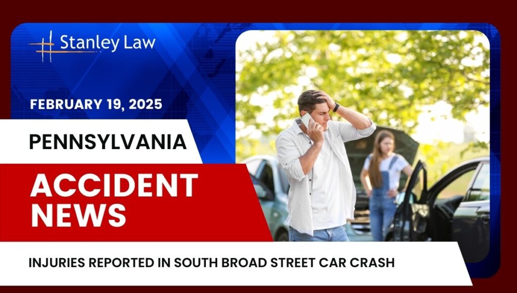 Injuries Reported in South Broad Street Car Crash