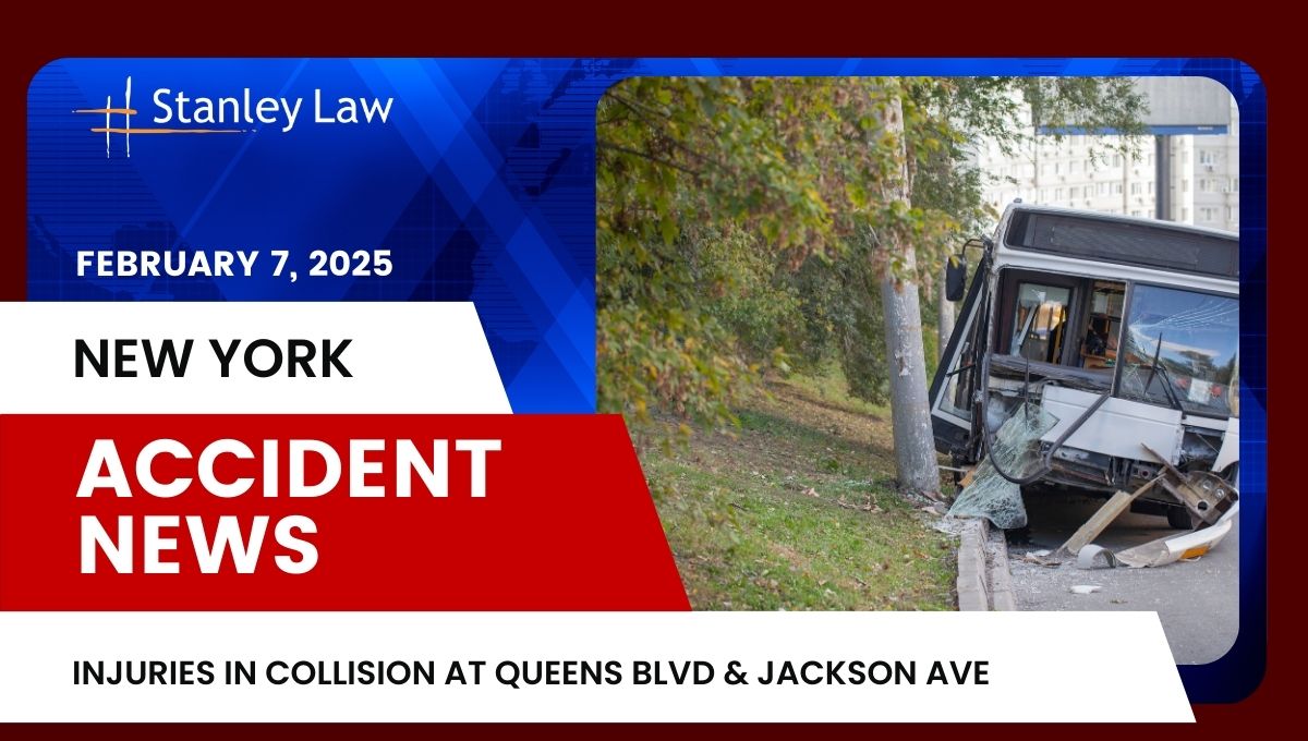 Injuries in Collision at Queens Blvd & Jackson Ave