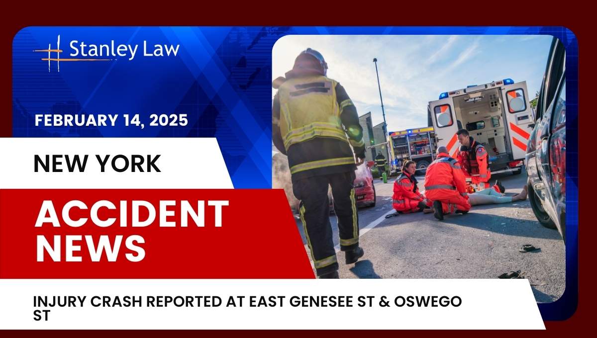 Injury Crash Reported at East Genesee St & Oswego St