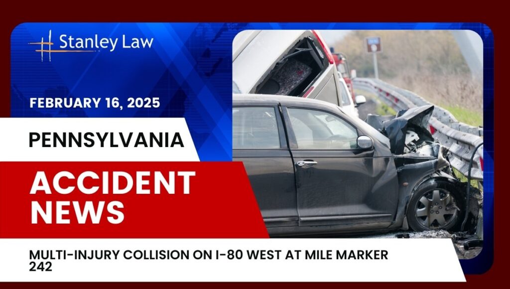 Multi-Injury Collision on I-80 West at Mile Marker 242