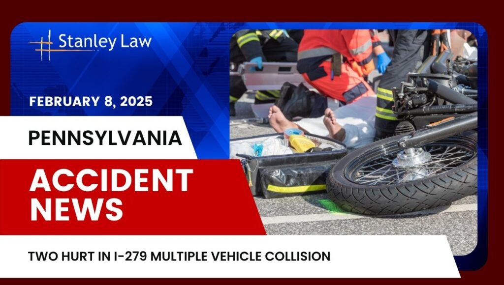 Two Hurt in I-279 Multiple Vehicle Collision
