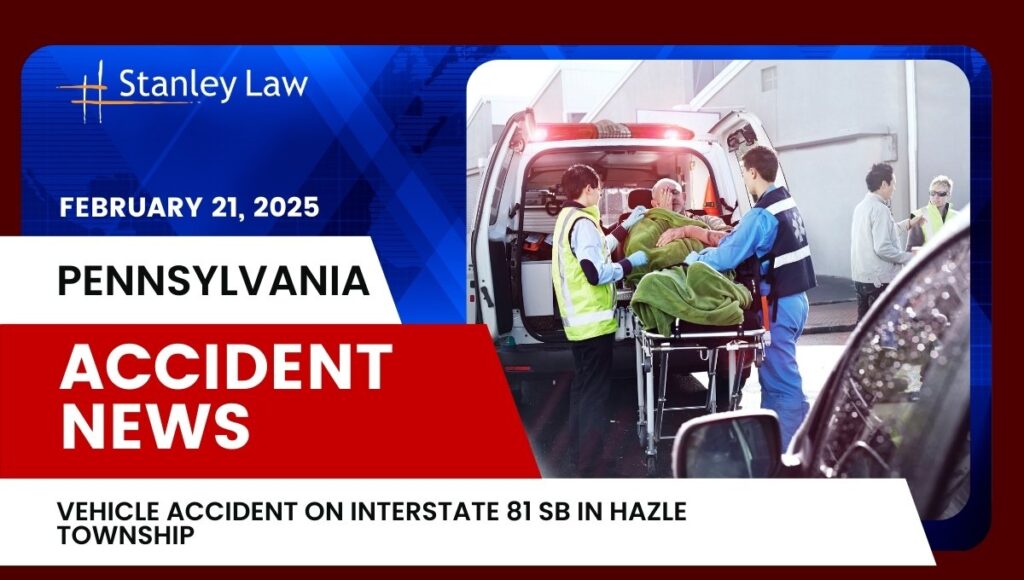 Vehicle Accident on Interstate 81 Southbound in Hazle Township