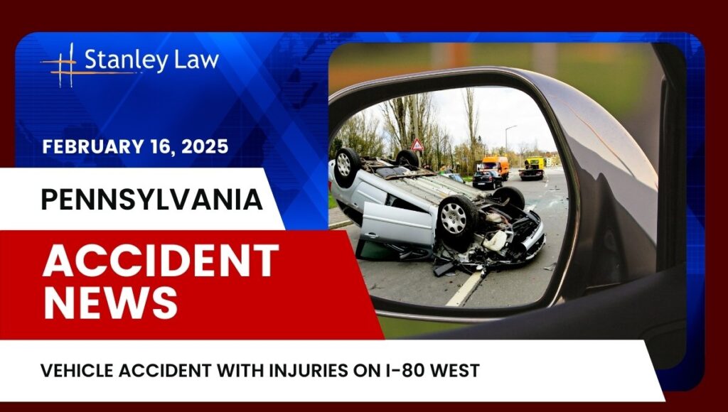 Vehicle Accident with Injuries on I-80 West