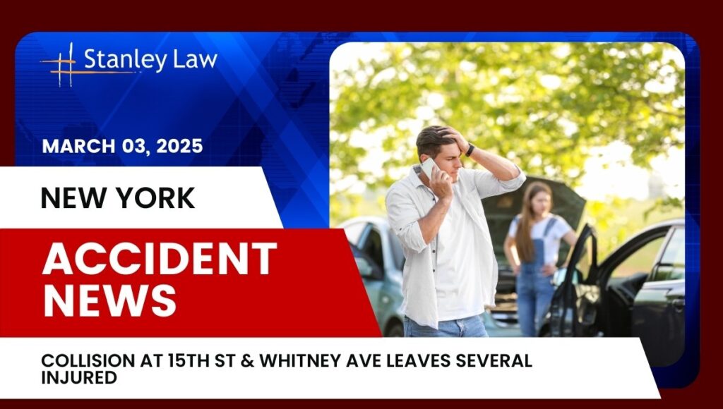 Collision at 15th St and Whitney Ave Leaves Several Injured, NY