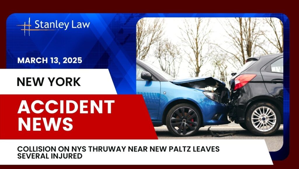 Collision on NYS Thruway Near New Paltz Leaves Several Injured, NY