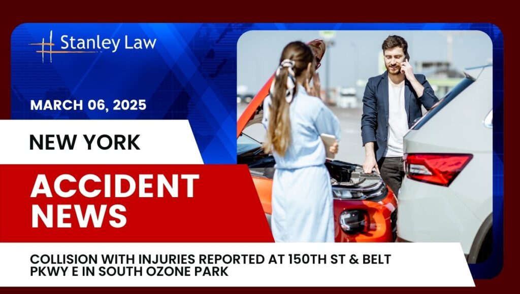 Collision with Injuries Reported at 150th St and Belt Pkwy E in South Ozone Park, NY