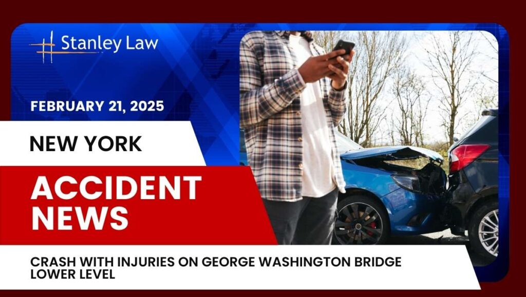 Crash with Injuries on George Washington Bridge Lower Level