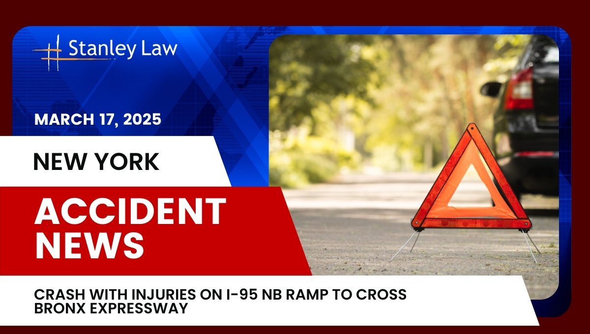 Crash with Injuries on I-95 NB Ramp to Cross Bronx Expressway, NY