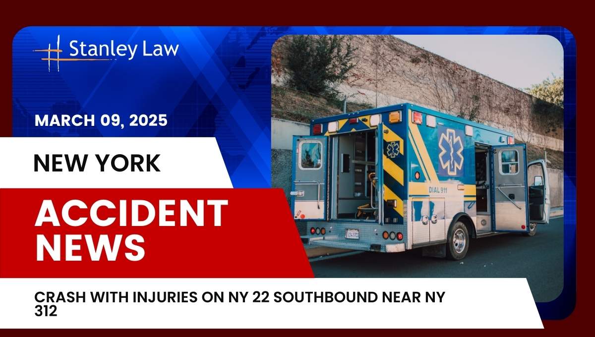 Crash with Injuries on NY 22 Southbound Near NY 312, NY