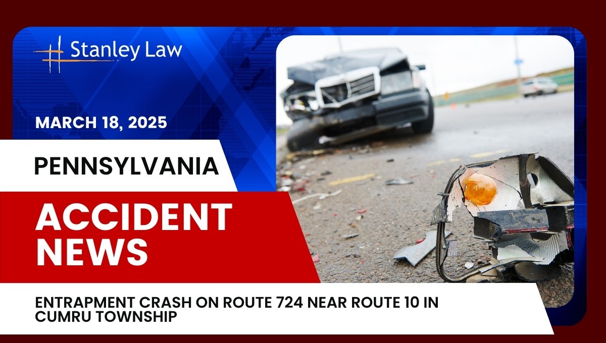 Entrapment Crash on Route 724 Near Route 10 at Cumru Township, PA