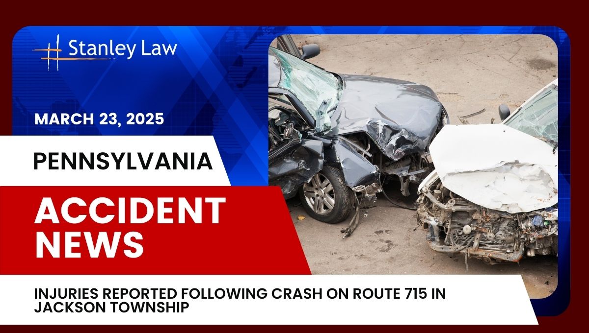 Injuries Reported Following Crash on Route 715 in Jackson Township, PA