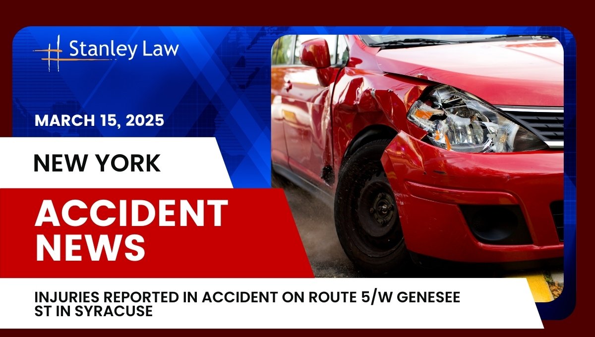Injuries Reported in Accident on Route 5W Genesee St in Syracuse, NY