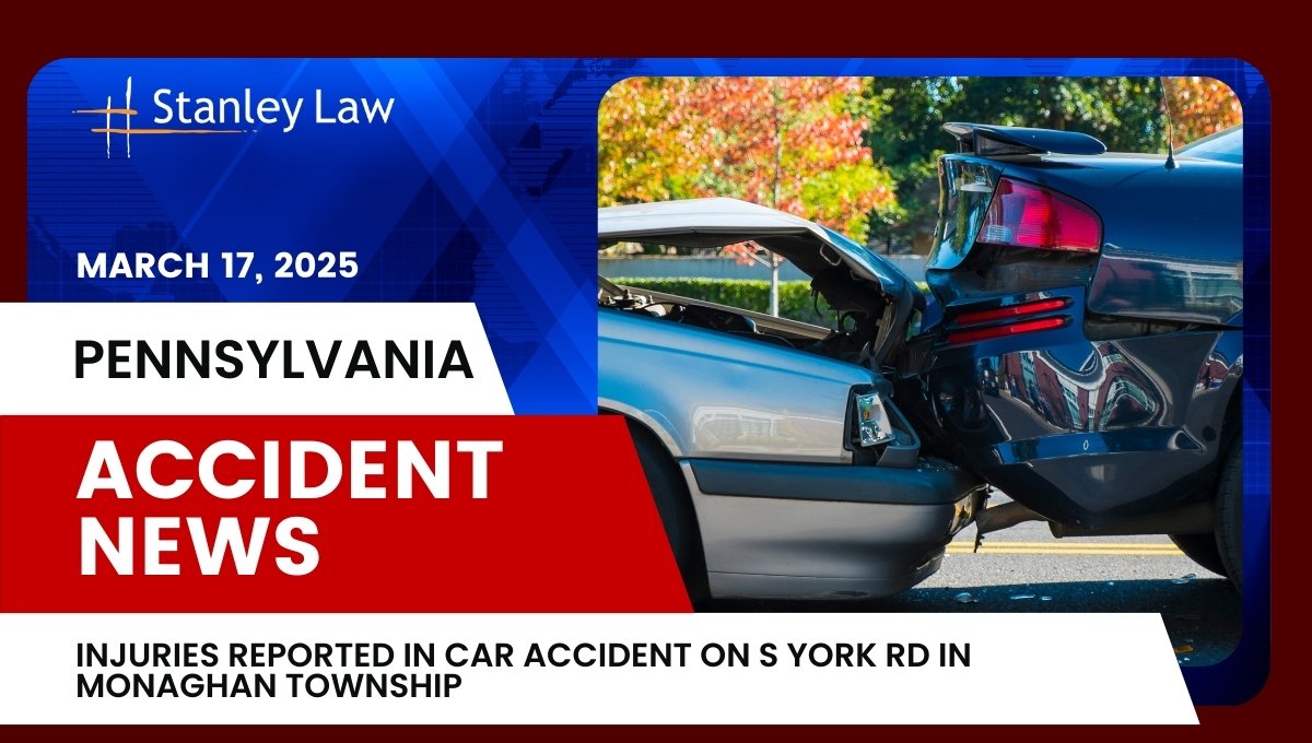 Injuries Reported in Car Accident on S York Rd in Monaghan Township, PA