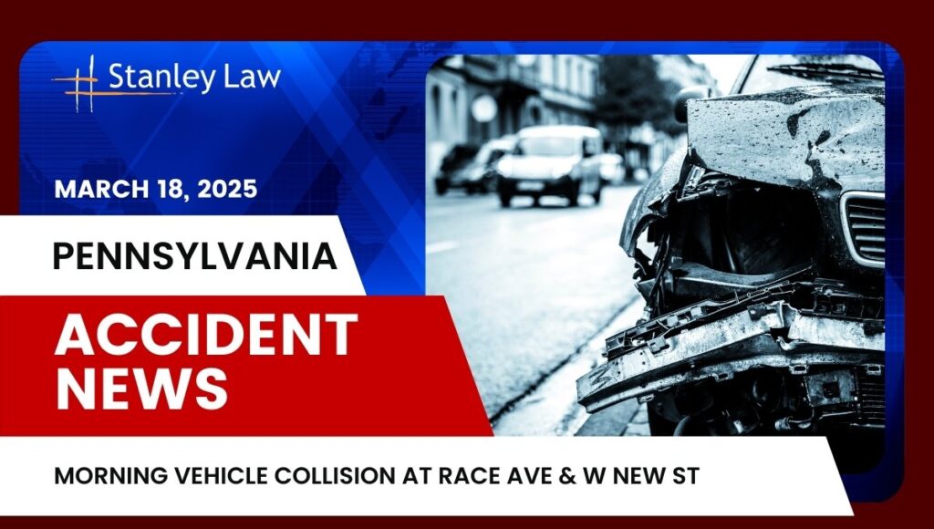Morning Vehicle Collision at Race Ave and W New St, PA