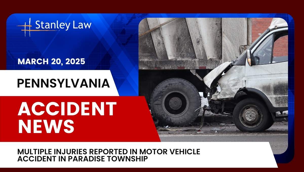Multiple Injuries Reported in Motor Vehicle Accident in Paradise Township, PA
