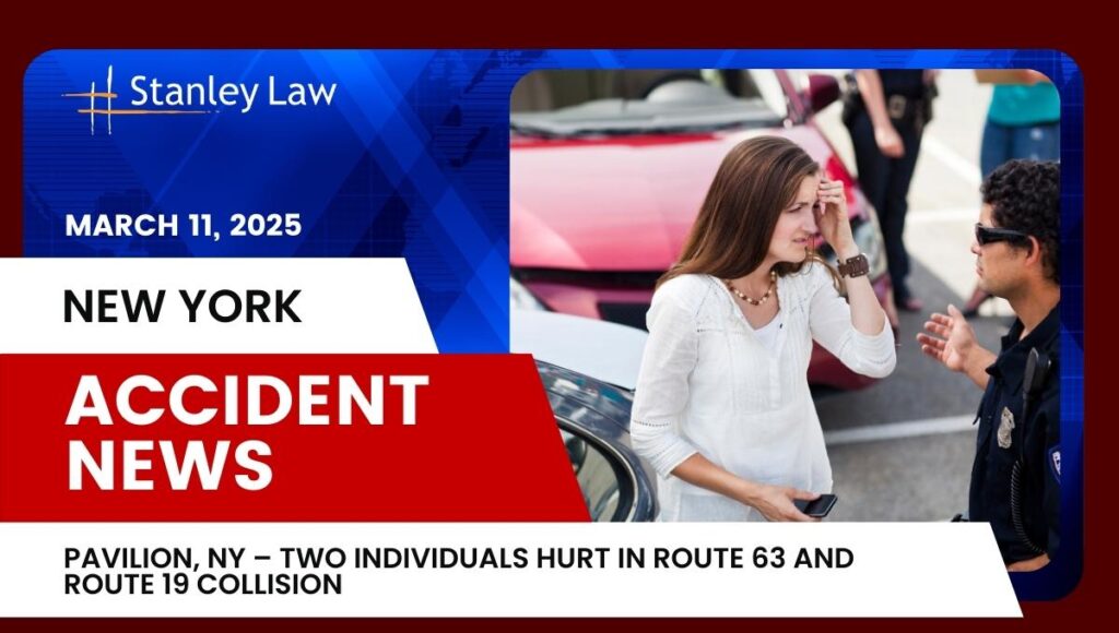Pavilion, NY – Two Individuals Hurt in Route 63 and Route 19 Collision, NY