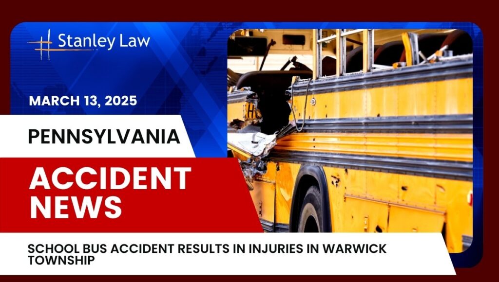 School Bus Accident Results in Injuries in Warwick Township, PA
