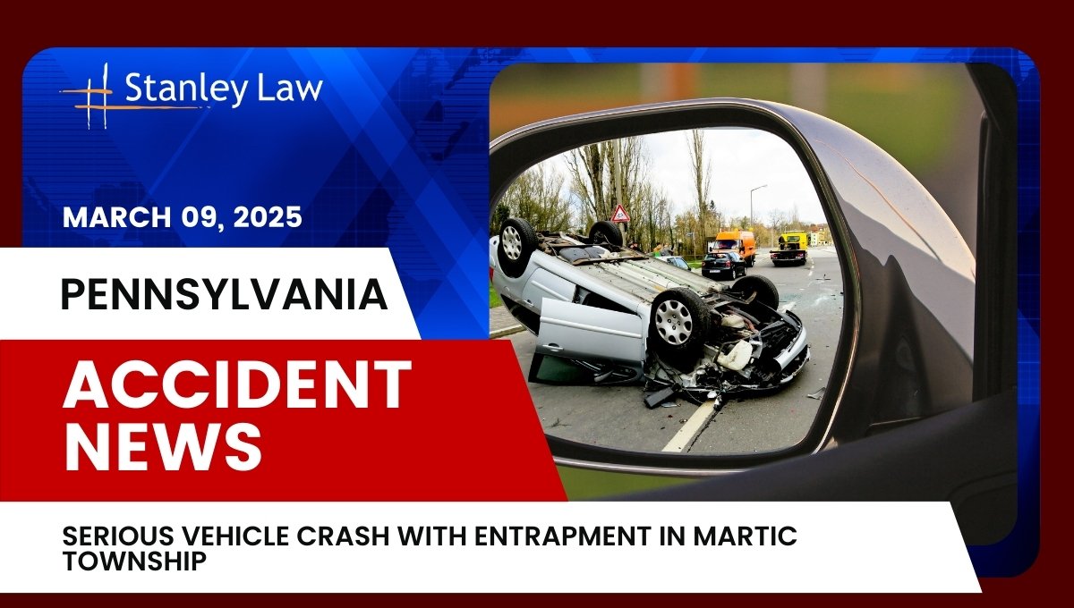 Serious Vehicle Crash with Entrapment in Martic Township, PA