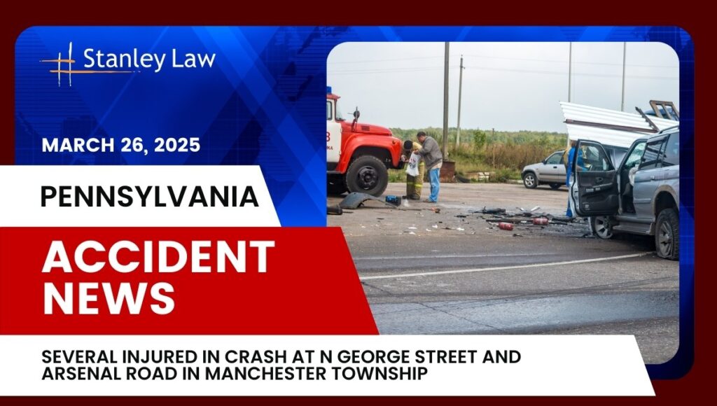 ChatGPT said: Several Injured in Crash at N George Street and Arsenal Road in Manchester Township, PA