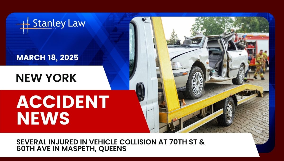 Several Injured in Vehicle Collision at 70th St and 60th Ave in Maspeth, Queens, NY