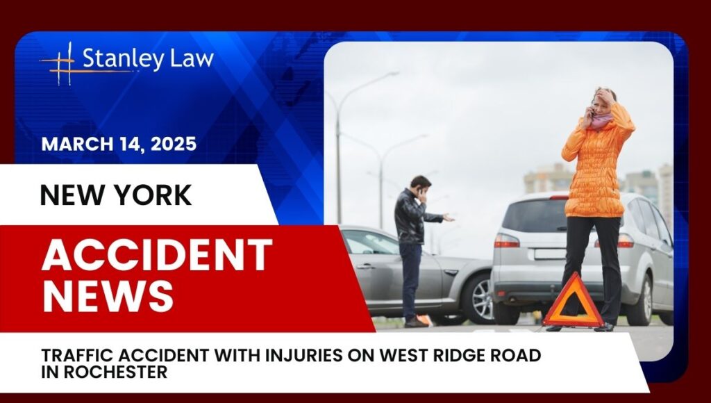 Traffic Accident with Injuries on West Ridge Road in Rochester, NY
