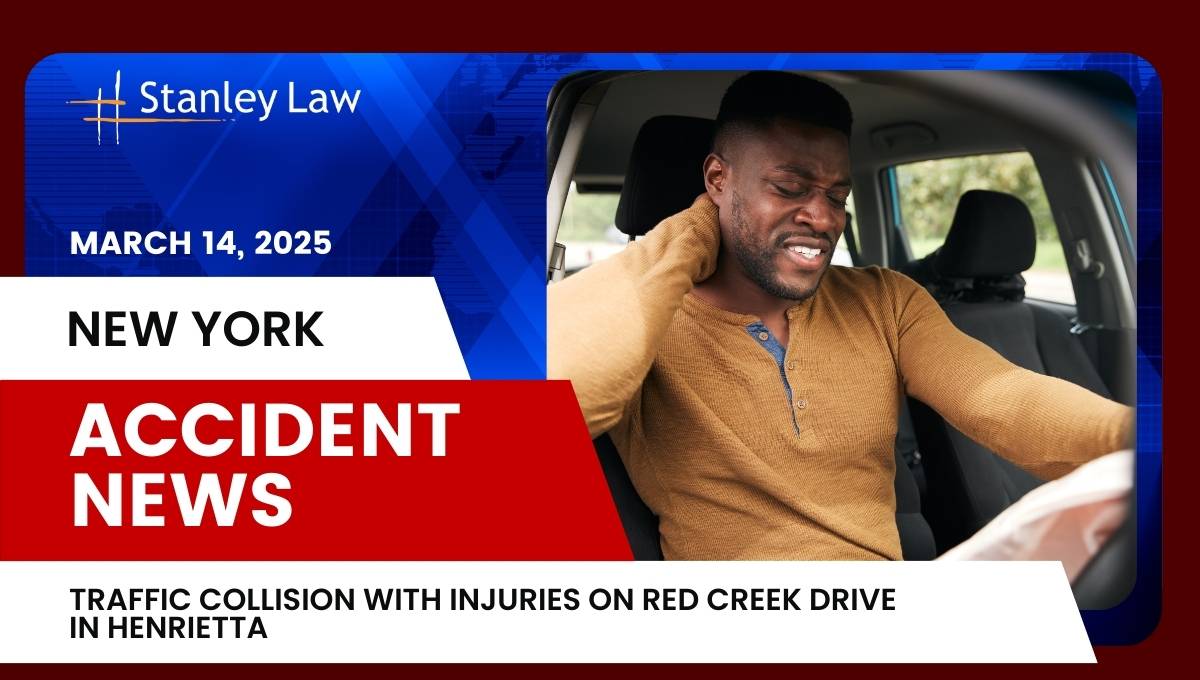 Traffic Collision with Injuries on Red Creek Drive in Henrietta, NY