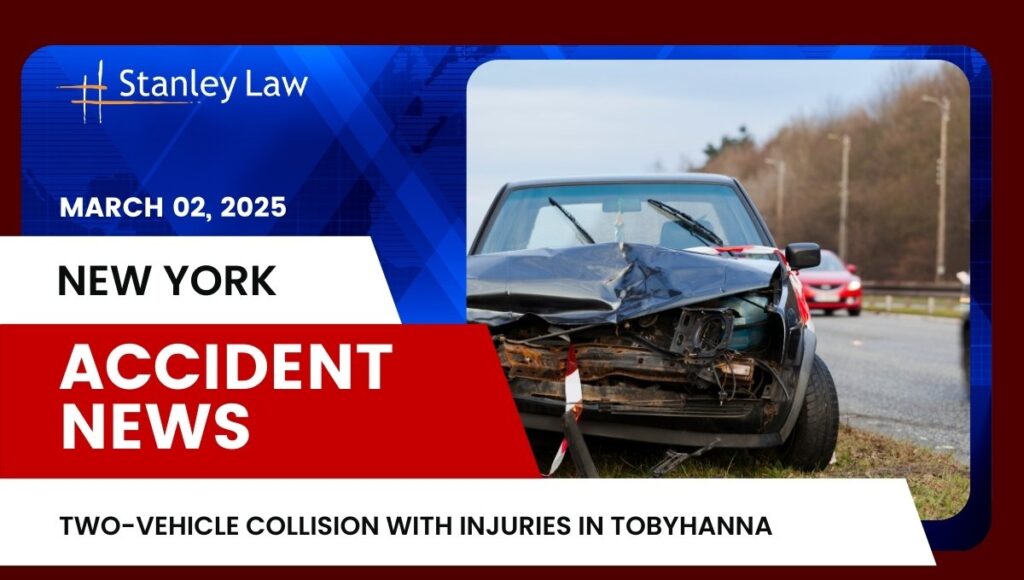Two-Vehicle Collision with Injuries in Tobyhanna, NY