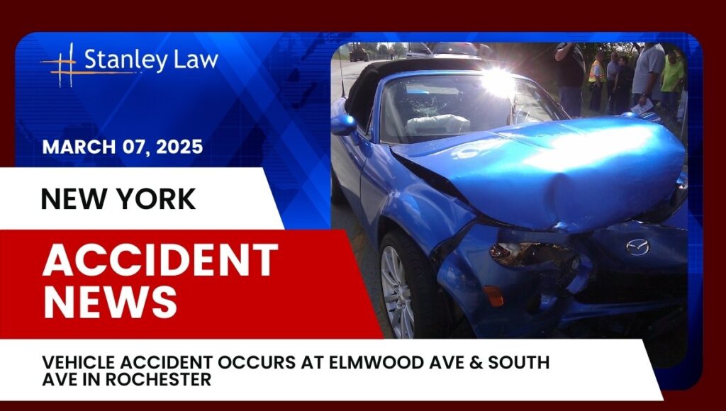 Vehicle Accident Occurs at Elmwood Ave and South Ave in Rochester, NY