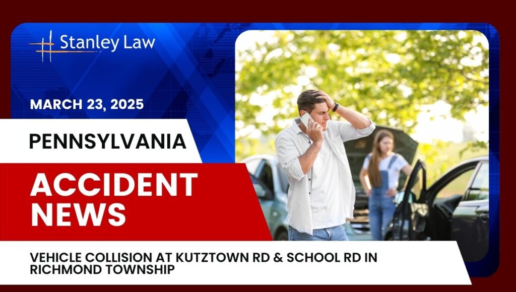 Vehicle Collision at Kutztown Rd & School Rd in Richmond Township, PA