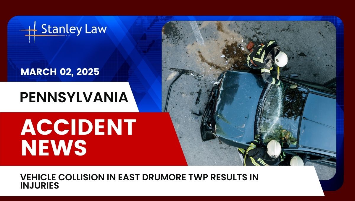 Vehicle Collision in East Drumore Twp Results in Injuries, PA
