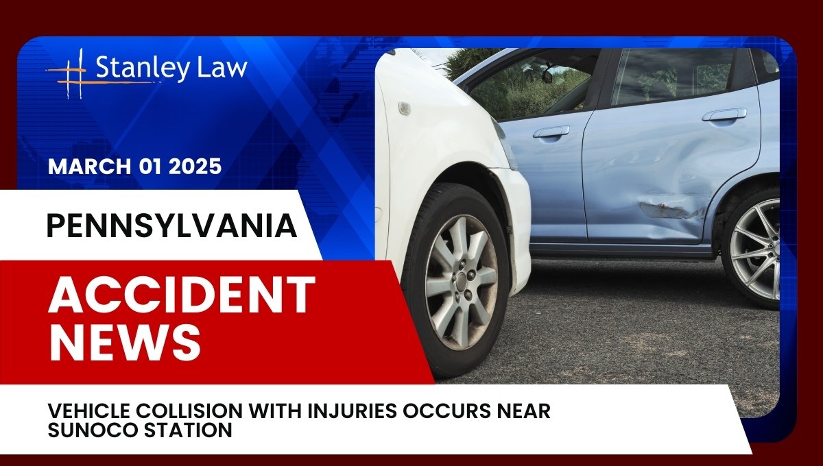 Vehicle Collision with Injuries Occurs Near Sunoco Station, PA