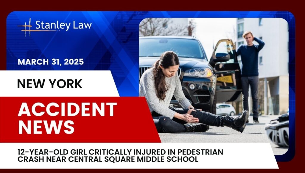 12 Year Old Girl Critically injured in Pedestrian Crash Near Central Square Middle School