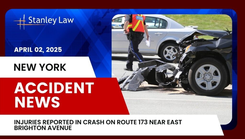 Injuries Reported in Crash on Route 173 Near East Brighton Avenue