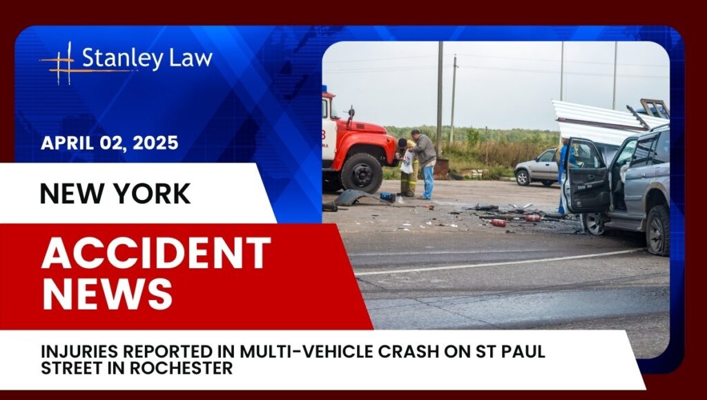 Injuries Reported in Multi Vehicle Crash on St Paul Street in Rochester