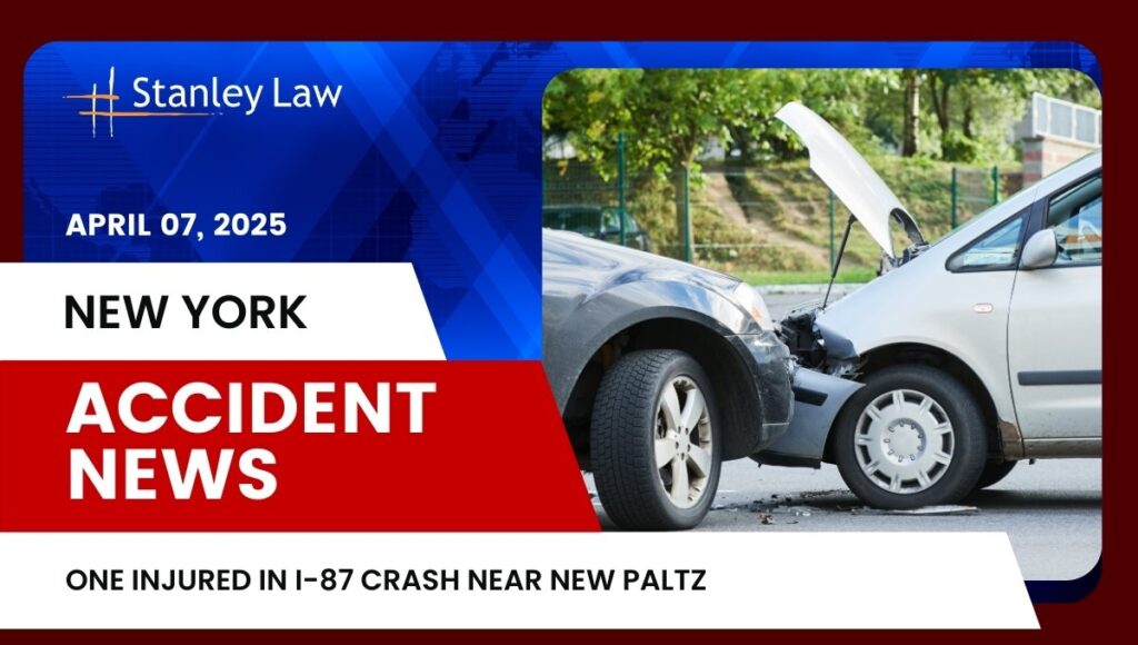 One Injured in I-87 Crash Near New Paltz