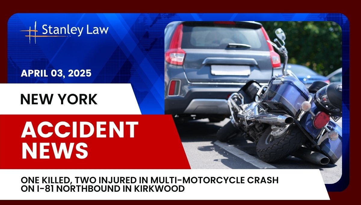 One Killed Two Injured in Multi Motorcycle Crash on I 81 Northbound in Kirkwood