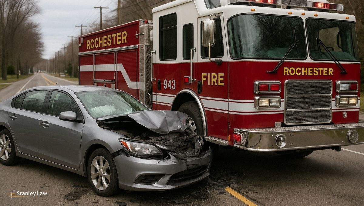 Rochester Woman Killed After Vehicle Strikes Fire Truck NY