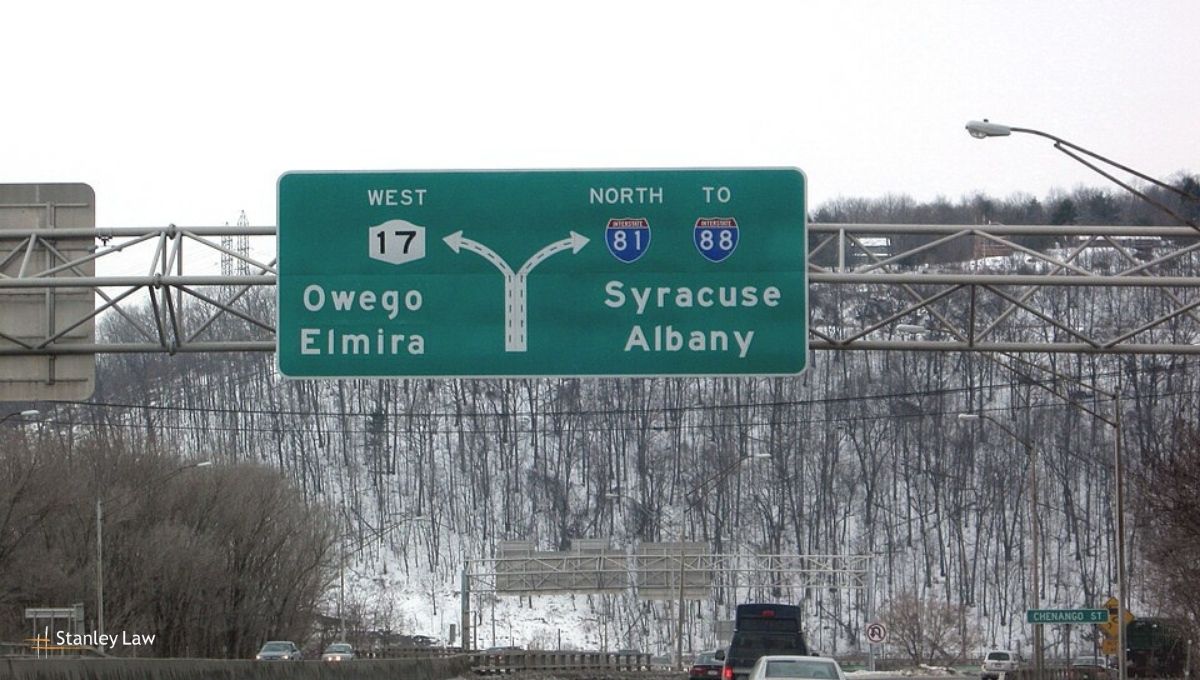 Cortlandville, NY - Driver Injured After Sedan Rolls Over on I-81